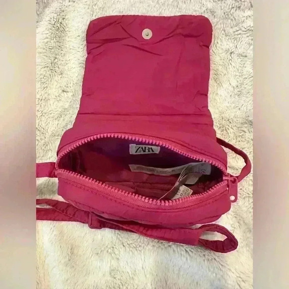 ZARA quilted pink crossbody bag 7x2x4.5 - Picture 6 of 6